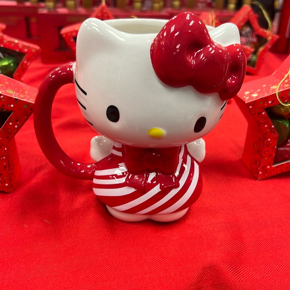 Hello Kitty mug Peppermint Swirl